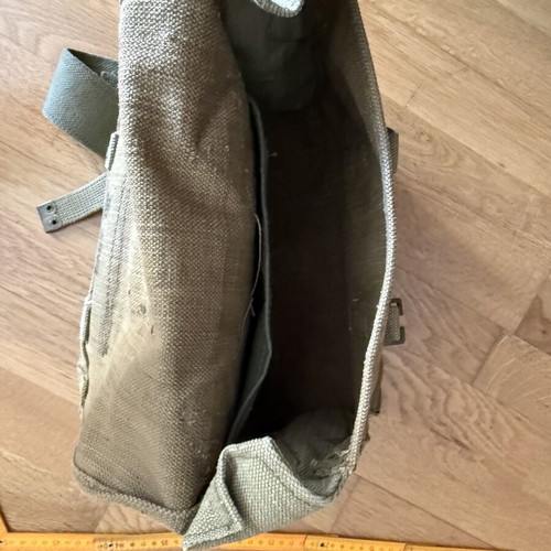 P37 Military Campaign Bag used, Greek Army vintage