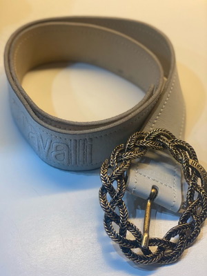 Roberto Cavalli beige belt like new