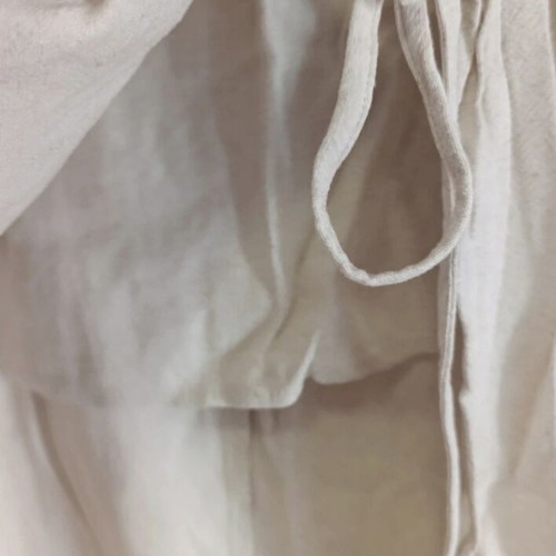 Linen midi skirt like new, beige, Pink Woman, size S