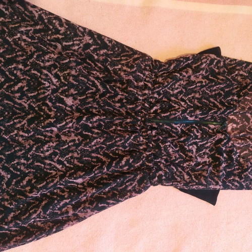 Summer dress used, black purple, size M, Berska