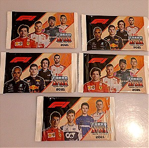 F1 καρτες 5 πακετα των 10 καρτων
