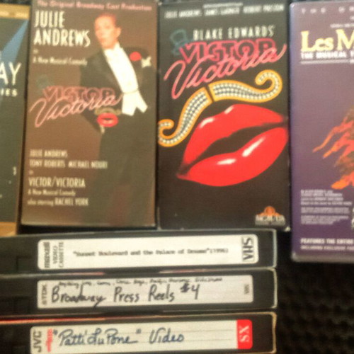TheDream Cast musical VHS tapes used, collection of 7 rare musicals
