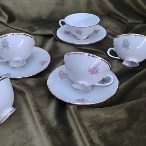 Vintage Fürstenberg porcelain coffee/tea set like new, 11 pieces