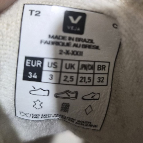 Veja Small Esplar sneakers used, white, size 34, Velcro