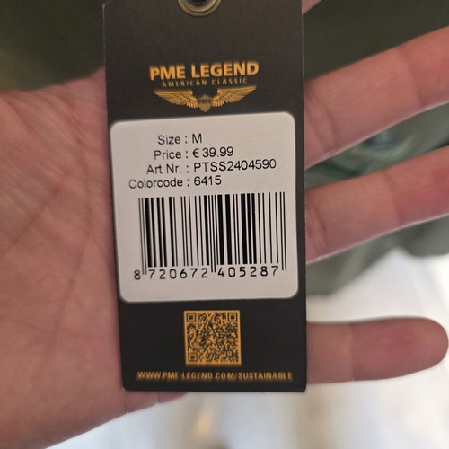 PME Legend T-shirt, khaki, men's size M