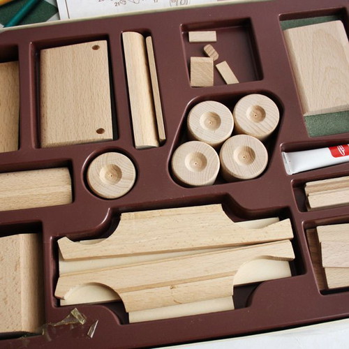 Vintage 90's Goula Kits 4 wooden construction toy Spain like new