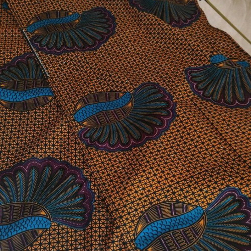 Head wrap made of authentic African wax fabric like new