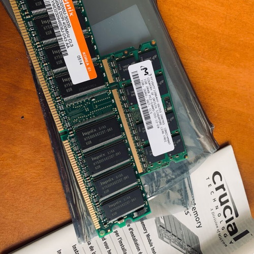 RAM memories DDR1 and DDR2 new old stock