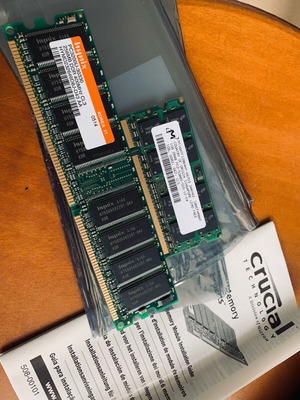 Μνήμες RAM DDR1 και DDR2 καινούργιες, New Old Stock