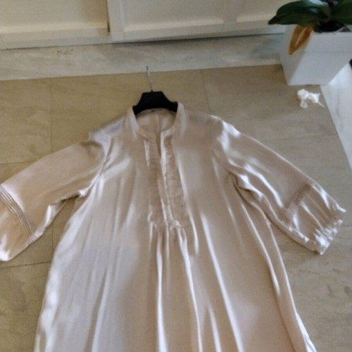Satin dress new pale pink m-l