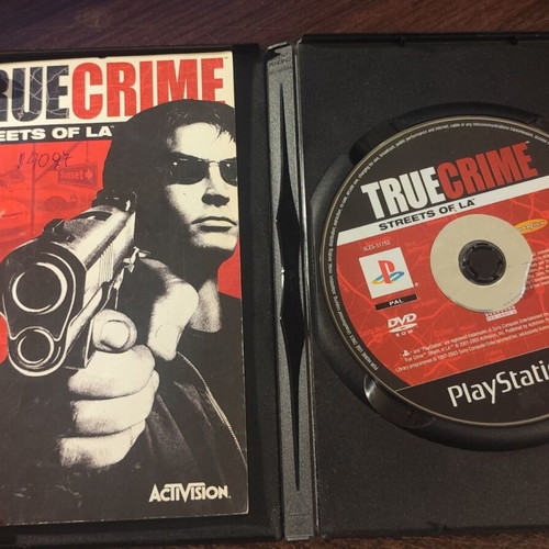 True Crime Streets of LA PS2 game used with cover signs of use