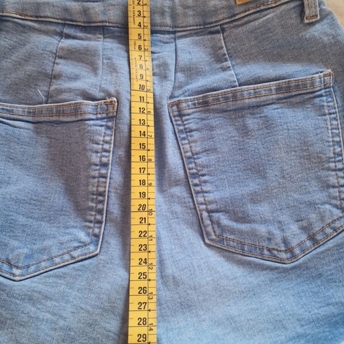 Bershka fitted stretch denim shorts, small