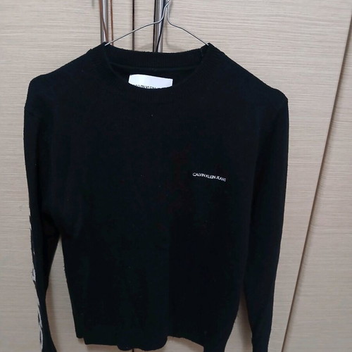 Calvin Klein sweater used, XS, black and white, authentic