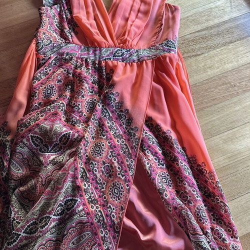 Lynne long multicolor dress size small like new