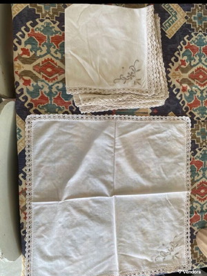 Small tablecloths 6 pieces with embroidery like new