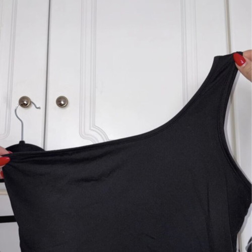 Black one-shoulder top Shein like new, size M