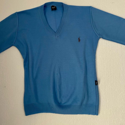 Polo Ralph Lauren V-Neck Sweater Sky Blue like new