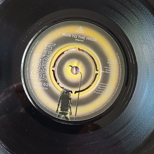 Iron Maiden Run to the Hills 7" vinyl used, metal