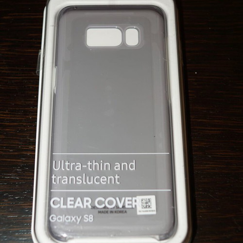Samsung Official Semi-Transparent Hard Case Clear Cover Galaxy S8 Black new