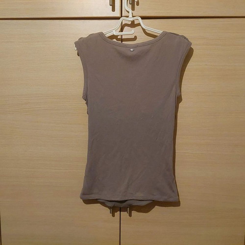 More & More khaki women's sleeveless top Size Medium like new