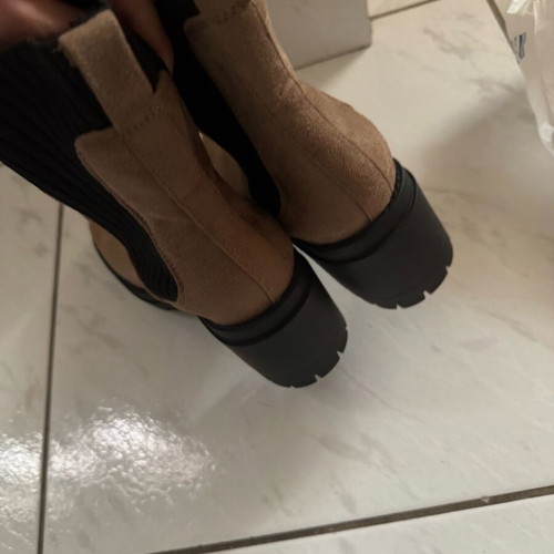 Women's ankle boots size 36 like new, black and brown