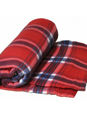 Fleece blankets used, thin