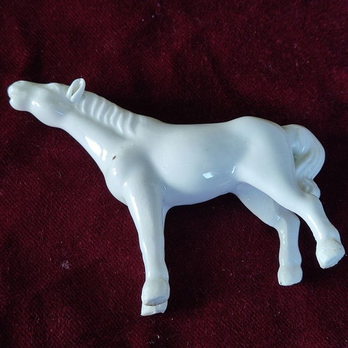 French Lead Soldier Napoleon on Porcelain Horse used