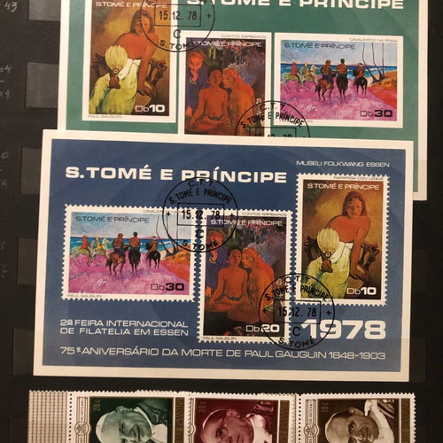 Stamp album like new with thematic series from many countries