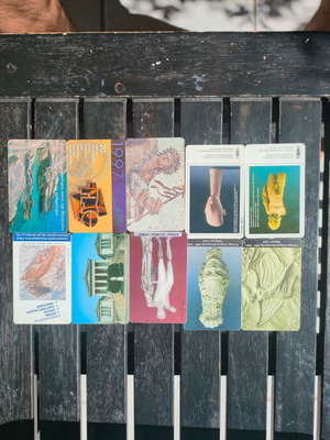 Phone cards used, pack of 10, assorted