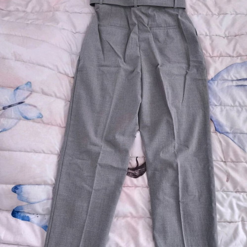 Zara women's high-waisted pants grey, like new, size M