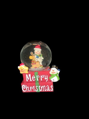 Christmas snow globe like new