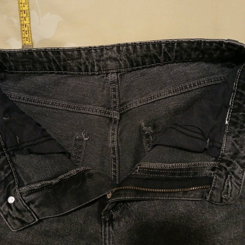 Zara women's jeans used, size L, dark gray