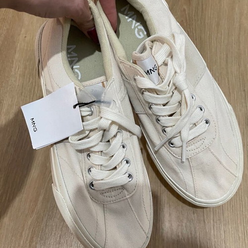 Mango sneakers new, beige, size 40, athletic