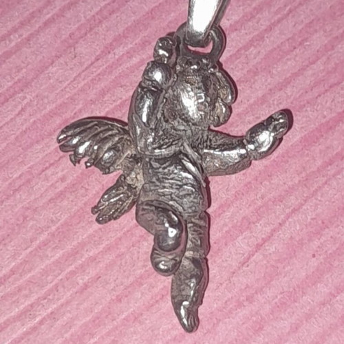 950 Sterling Silver Angel Pendant like new