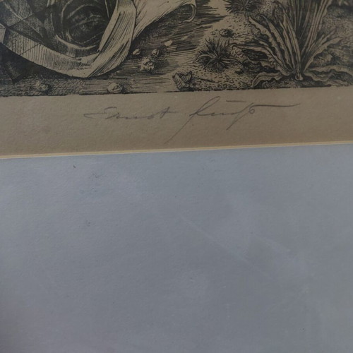 Ernst Fuchs woodcut like new