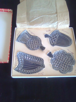 Decorative crystal set of 4 new from Great Britain