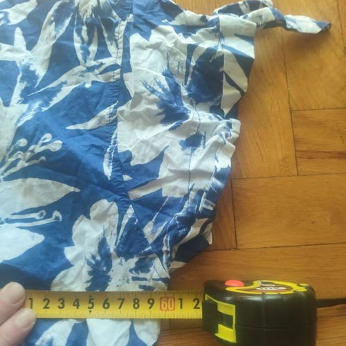 Counterparts women's cotton shirt XL like new, white and blue