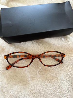 Eyeglasses new brown with lenses