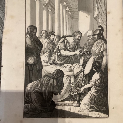 Pericles Crowning His Dead Son Chalcography used