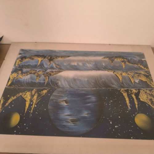 Spray painting like new with frame