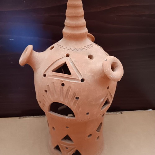 Clay decorative flaros used, good condition