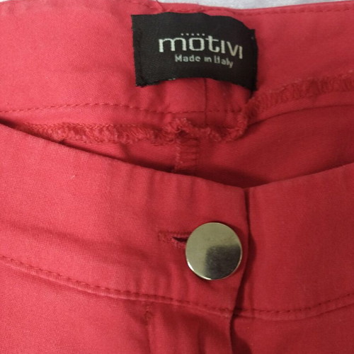 Motivi women's cotton pants, red, sizes S to M