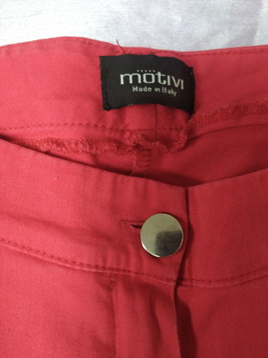 Motivi women's cotton pants, red, sizes S to M