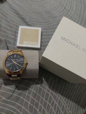 Michael Kors women's wristwatch, black and gold