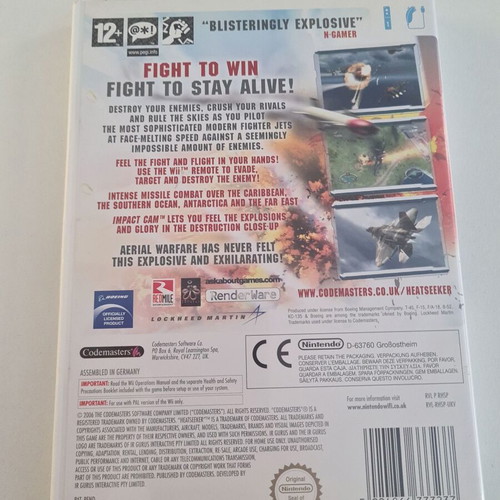 Wii Heatseeker used game with disc scratches