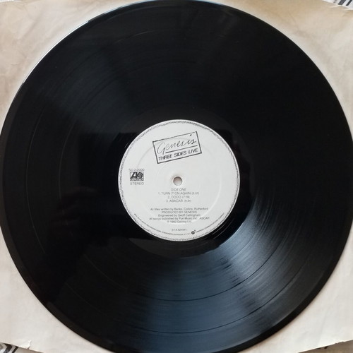 Genesis Three Sides Live vinyl album used, rock