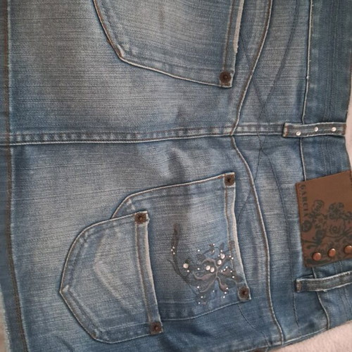 Mini skirt used, size S, blue turquoise