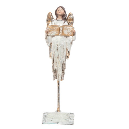 Christmas angel tabletop 40cm polyresin new