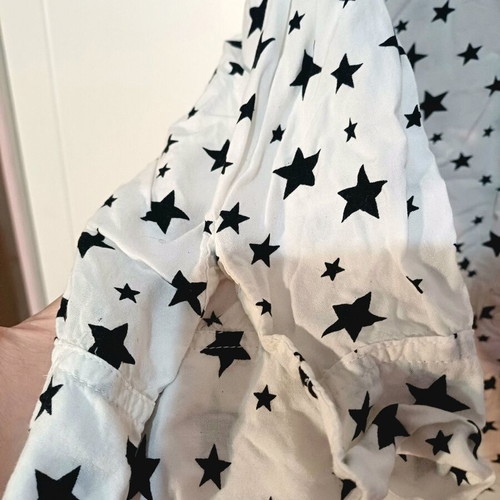 Shirt with pattern like new, size S-M, black and white