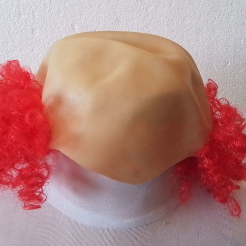 Carnival clown wig red new